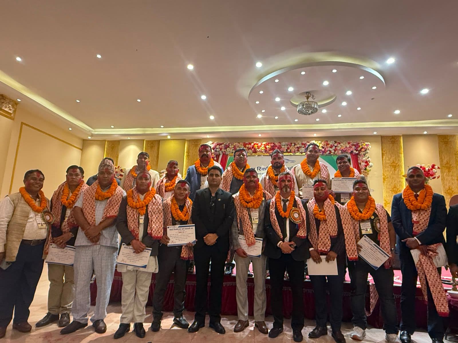 रिकन्डिसन अटो व्यवसायी संघको अध्यक्षमा लामिछाने चयन, यस्ताे बन्याे टिम