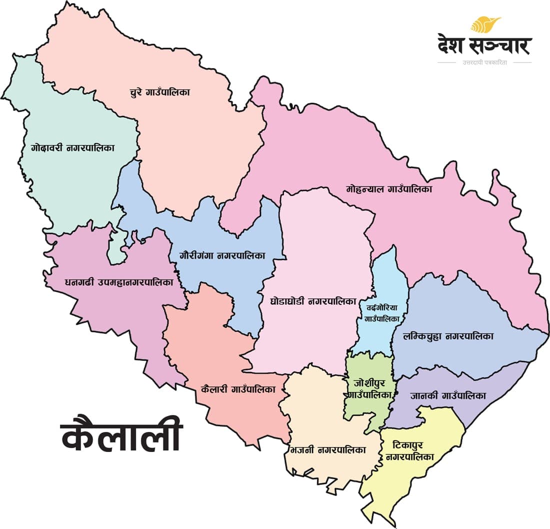 टीकापुर नगरपालिका र बर्दियाको गेरुवा गाउँपालिका जोड्ने कर्णाली नदीमा बन्याे पक्की पुल