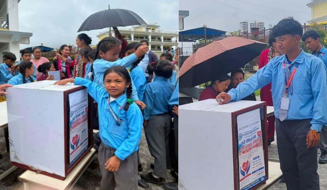बाढीपीडितलाई विद्यार्थीको सहयोग