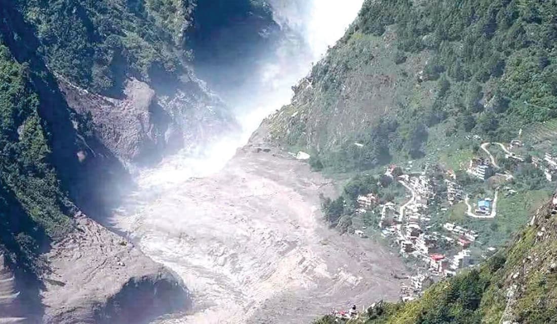 जलवायु परिवर्तन कारण हिमबाढी