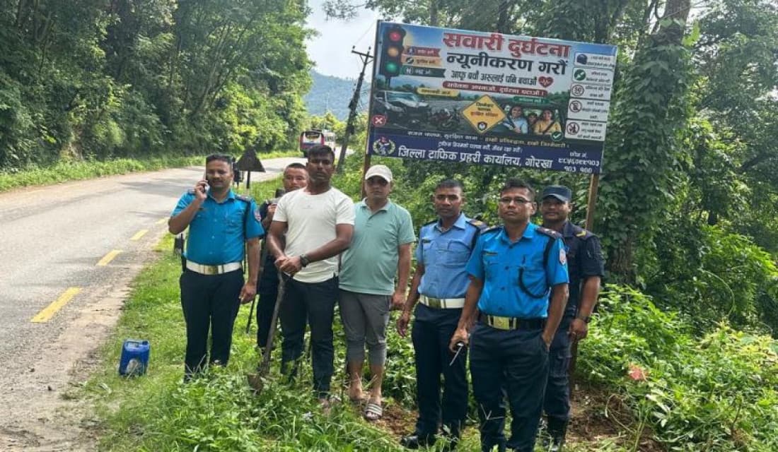 गोरखामा एक वर्षमा २८ सवारी दुर्घटना, १७ जनाको मृत्यु