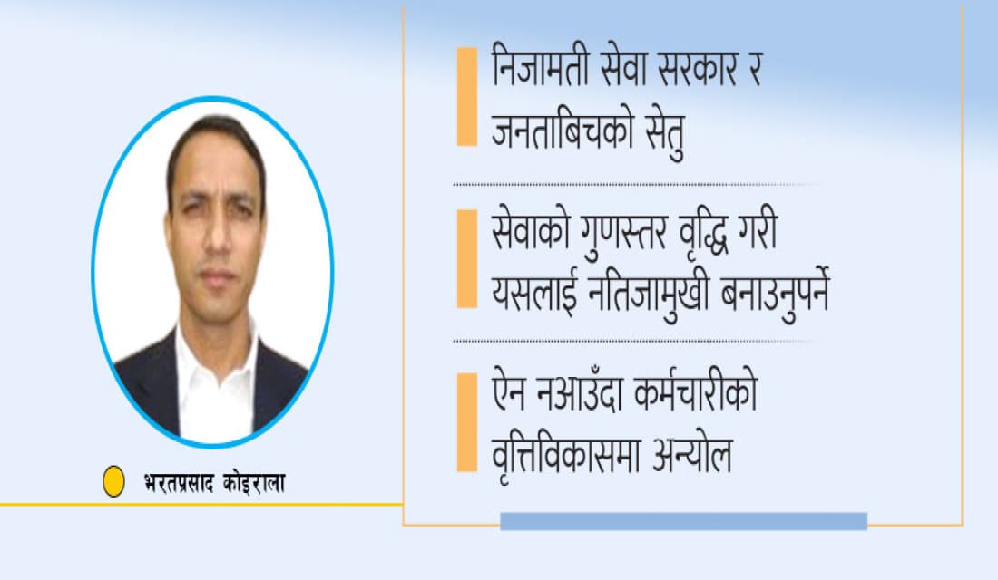 नतिजामुखी निजामती सेवा