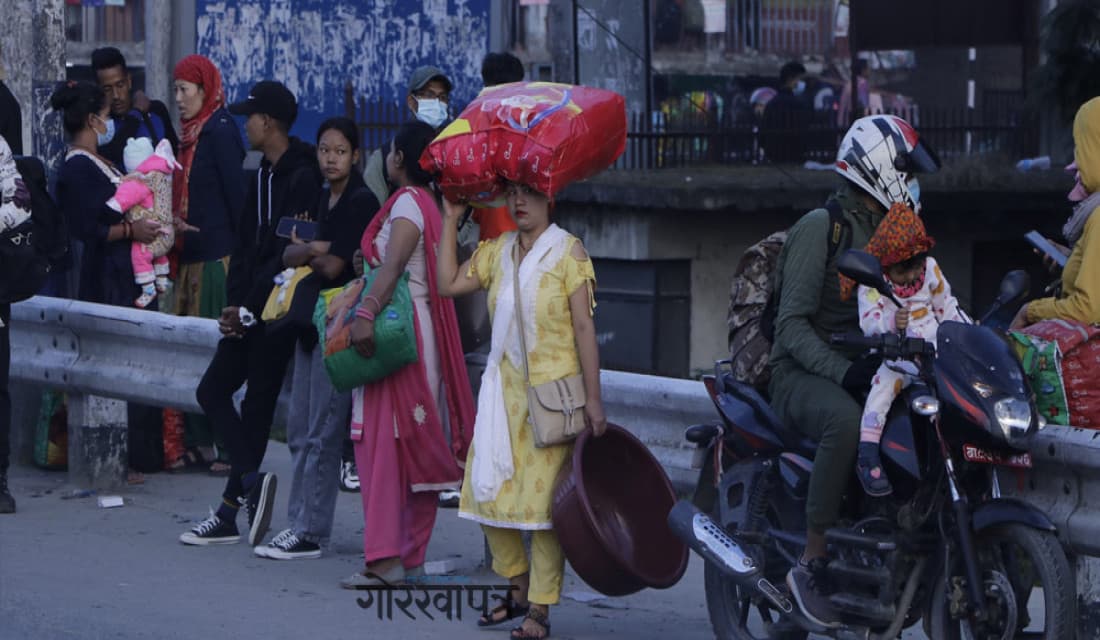पाँच लाख ७६ हजारभन्दा बढीले छाडे काठमाडौँ उपत्यका