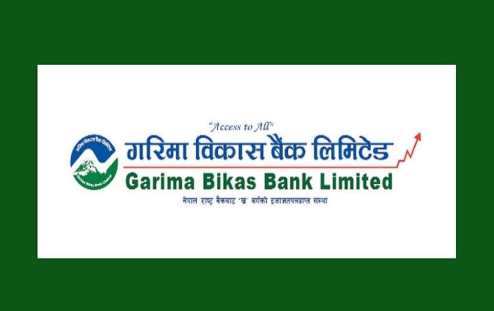 गरिमा विकास बैंकले शेयरधनीलाई २० प्रतिशत लाभांश दिने