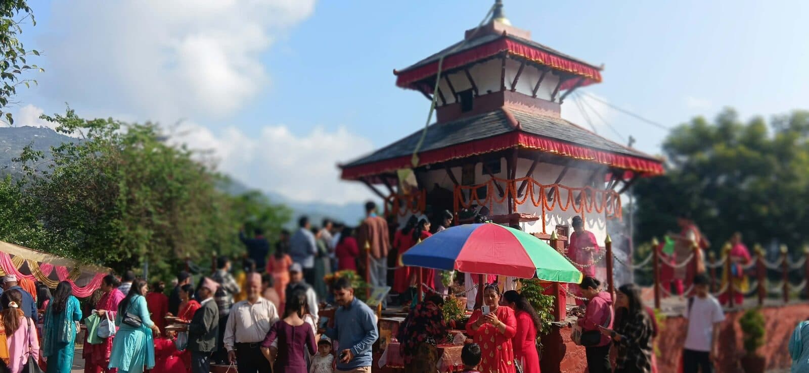 भद्रकाली मन्दिरमा भक्तजनको भीड