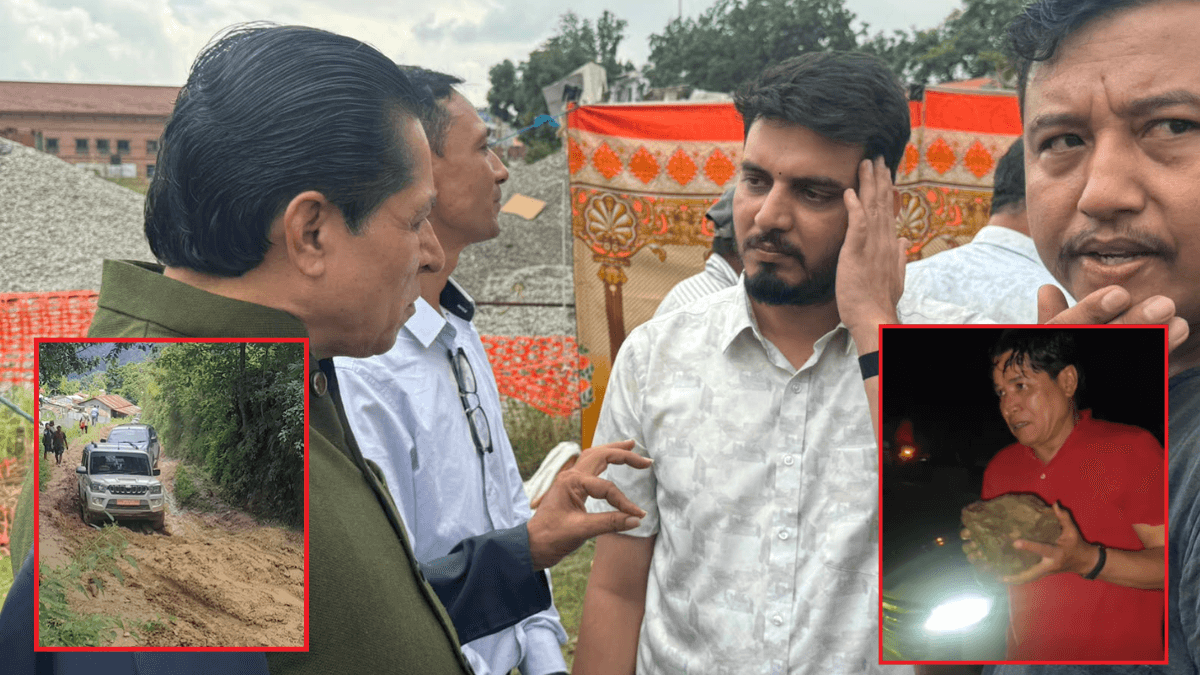 राहत बोकेर धुन्चे पुग्नै सास्ती: धमलाले गरे मन्त्रीकाे ध्यानाकर्षण, ‘एक महिनाभित्र ग्राभेल गर्ने’ प्रतिबद्धता