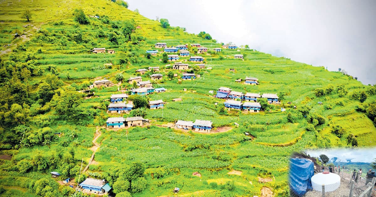 श्रमदान र स्थानीय लगानीले नाम्फुको खानेपानी समस्या अन्त्य