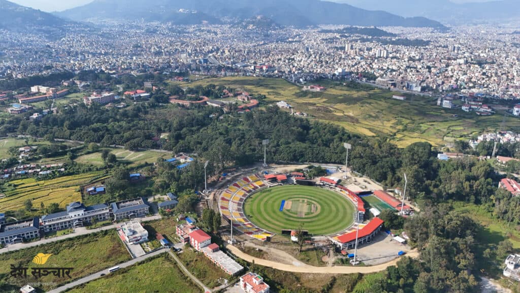 नेपाल प्रिमियर लिग (एनपीएल) को तेस्रो संस्करणका लागि तयार छ कीर्तिपुरस्थित क्रिकेट मैदान (तस्बिर)