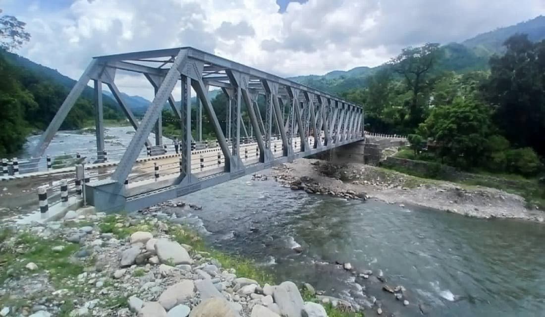 दरौंदी खोलामा मोटरेबल पुल निर्माण