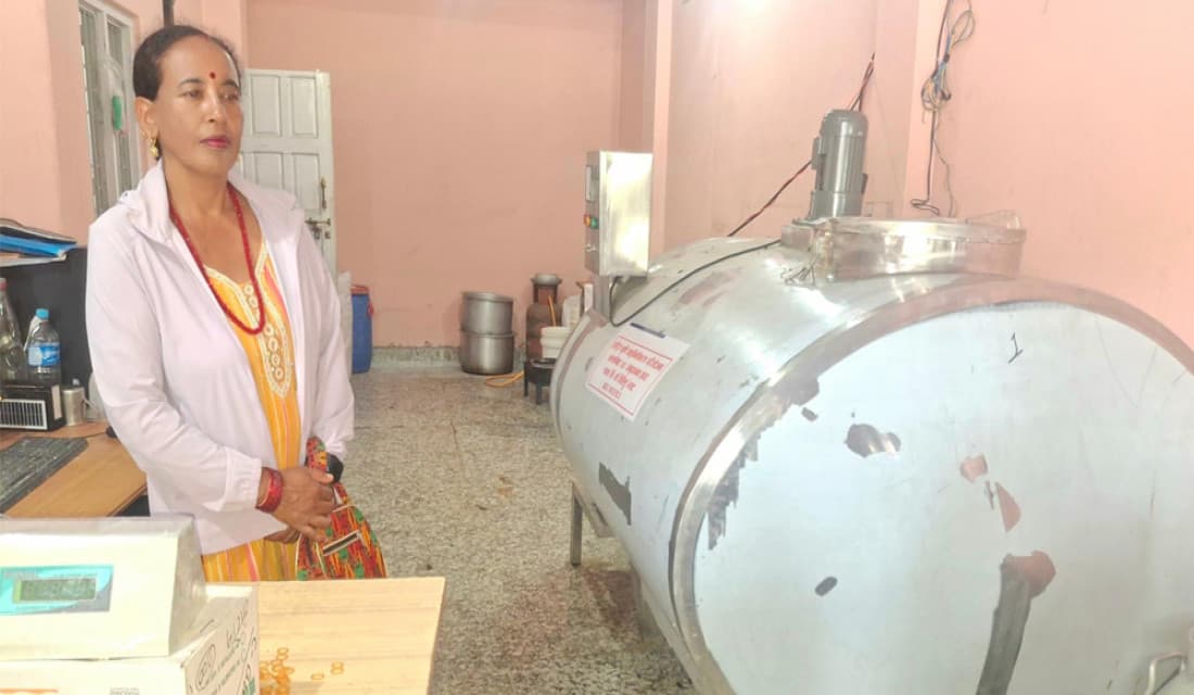 कृषकलाई अनुदानमा ‘दूध चिस्यान ट्याङ्की’ वितरण
