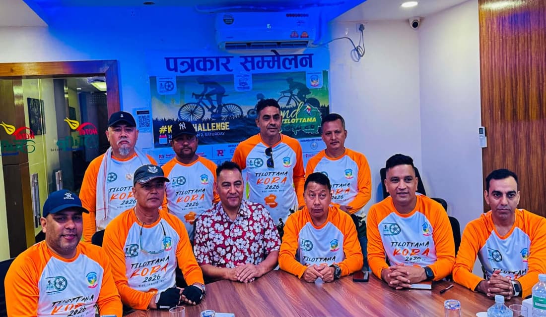 तिलोत्तमामा ५५ किलोमिटर साइकल यात्रा हुने