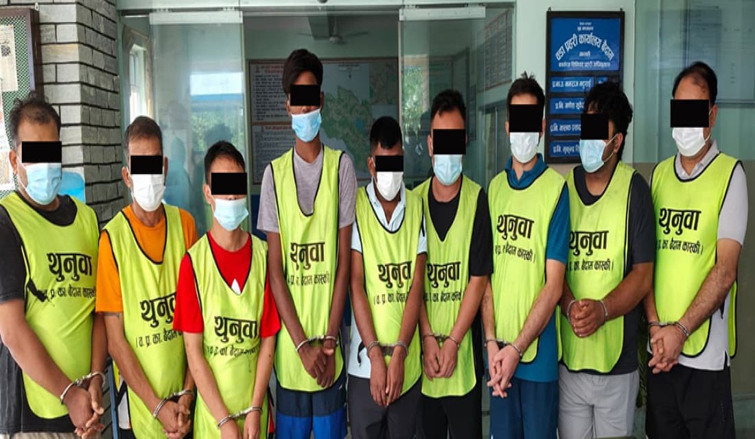 शृङ्खलाबद्ध चोरी आरोपमा दुई विदेशीसहित नौ जना पक्राउ