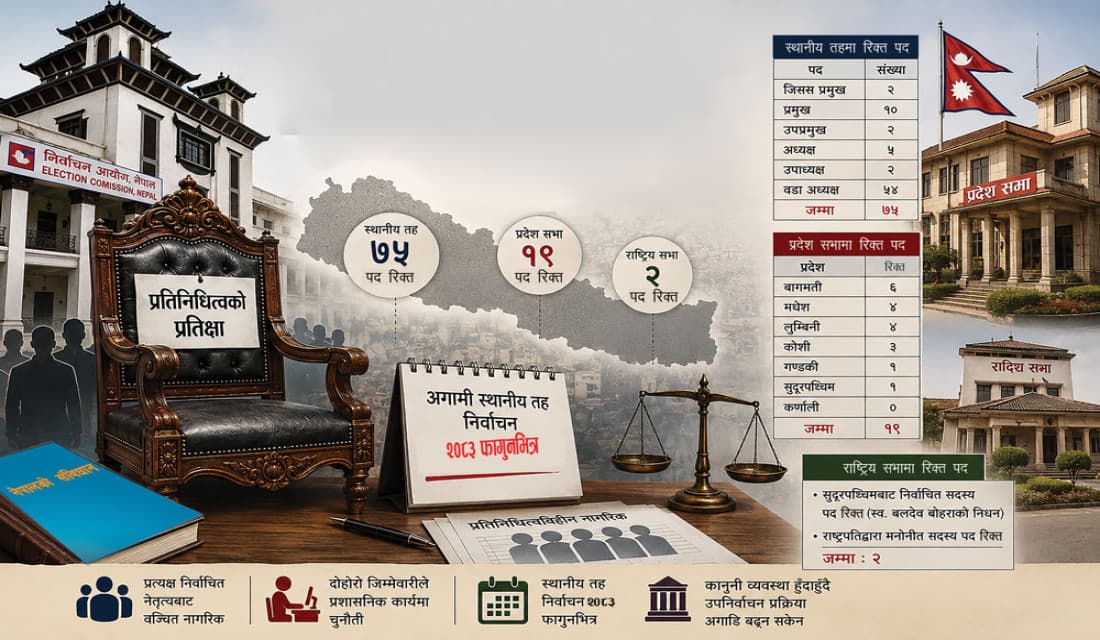 स्थानीय तहको उपनिर्वाचन नहुने