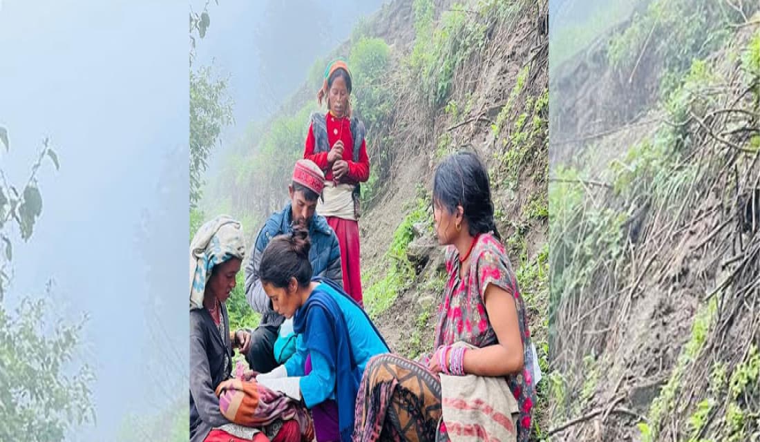 दुर्गमको पीडा : बाटोमै सुत्केरी हुनुपर्ने बाध्यता