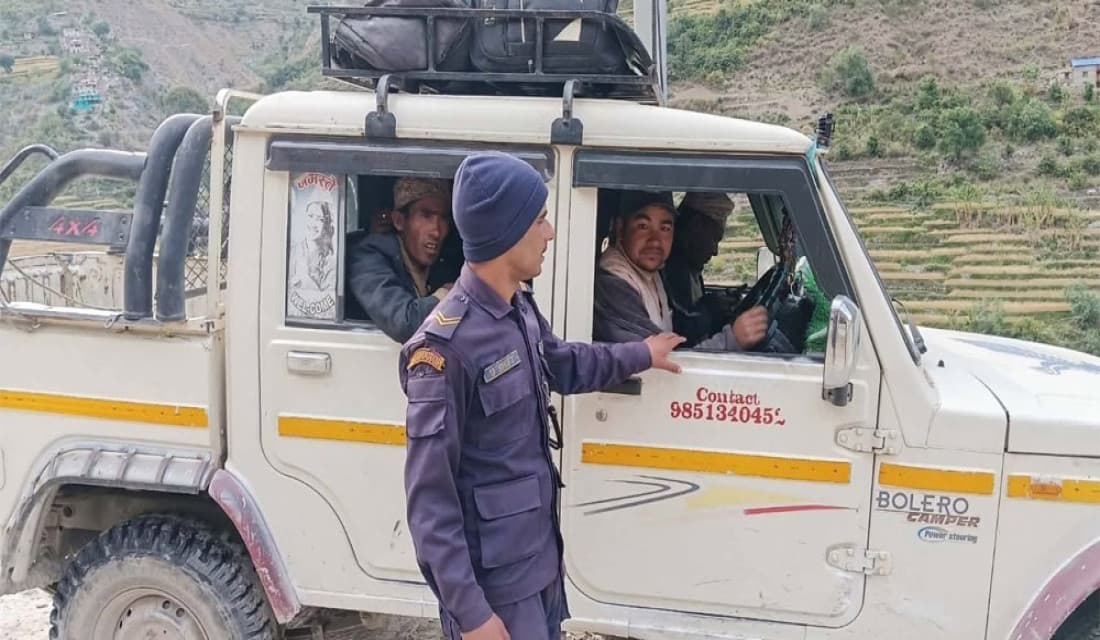 मनसुनजन्य विपदका लागि सचेतना फैलाउने कार्यमा प्रहरी