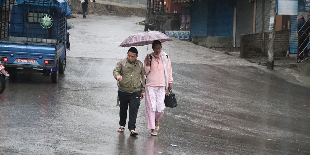 कोशी, बागमती, गण्डकी, कर्णाली र सुदूरपश्चिममा वर्षा हुन्छ : मौसम पूर्वानुमान महाशाखा