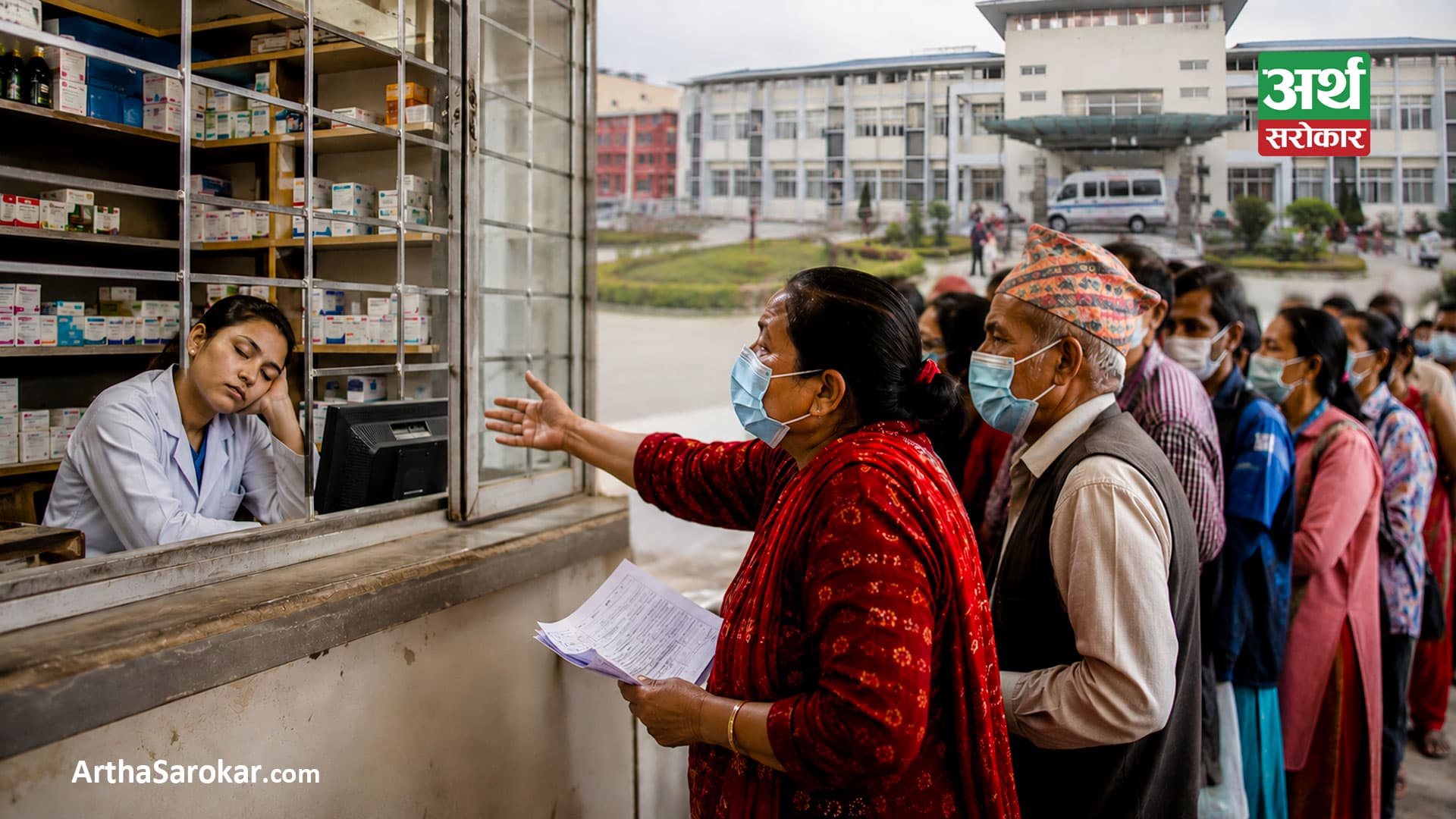 सिभिल अस्पतालमा मनपरीः बस्दैनन् फार्मेसीमा मान्छे, दिँदैनन् बिरामीलाई समयमा औषधि र उपचार !