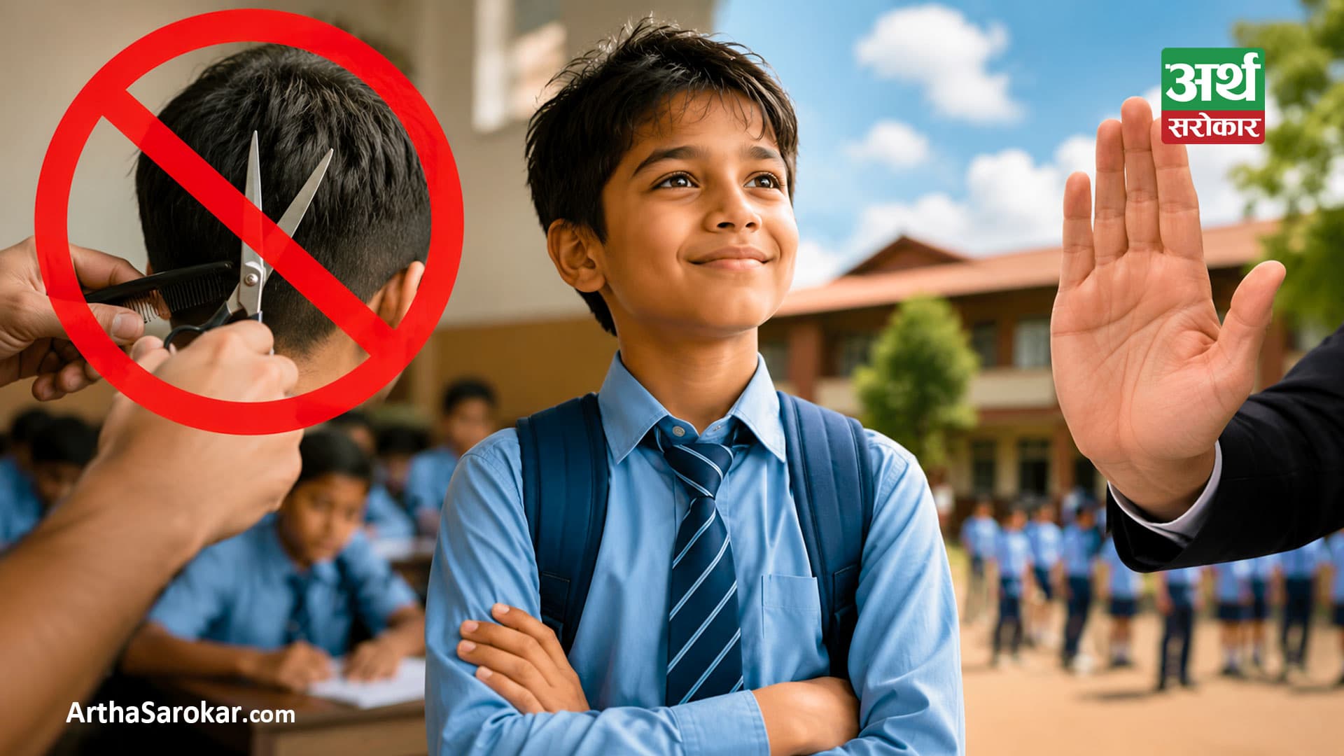 विद्यालयहरुले जबरजस्ती विद्यार्थीको कपाल काट्न नपाउने !
