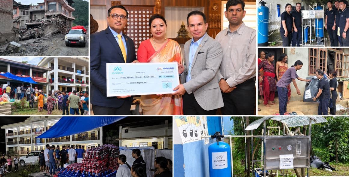 MAXUS Nepal द्वारा विपद् प्रभावित समुदायका लागि ८० लाख बराबरको सहयोग