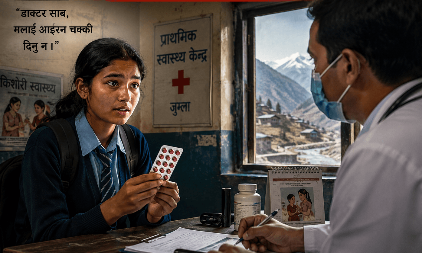 जब कक्षा ९ मा पढ्ने किशोरीले आइरन चक्की मागिन् ...