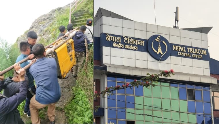 बाढी प्रभावित सबै स्थानमा नेपाल टेलिकमको सेवा पुनः सञ्चालनमा