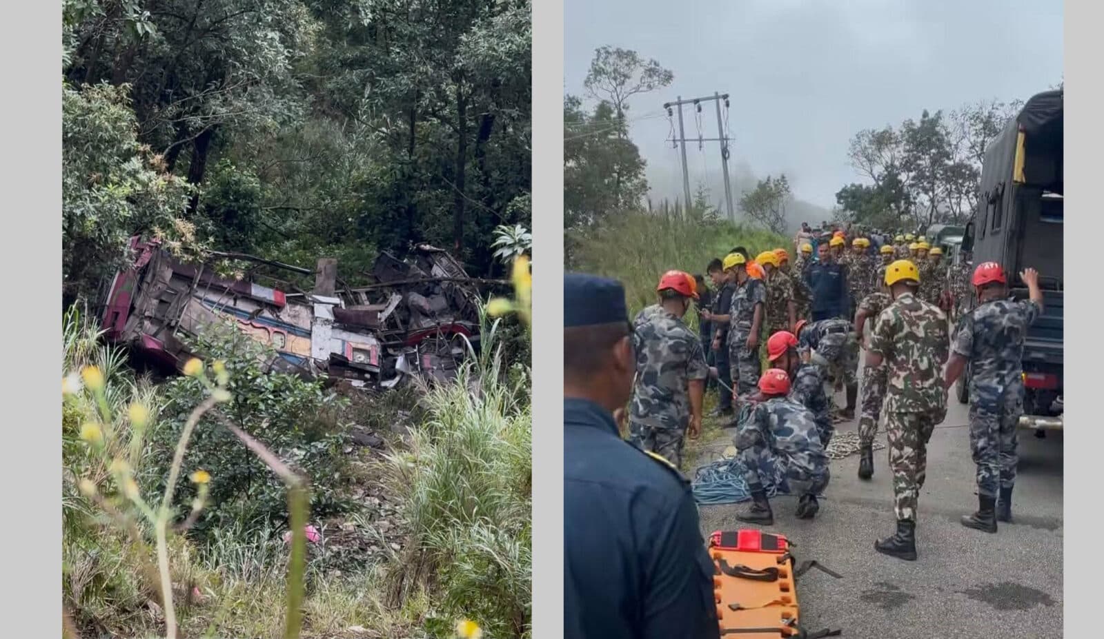 पोखराको कालिकामा स्कुल बस दुर्घटनामा ५ जनाको मृत्यु, ट्युसन पढ्न आउँदै थिए विद्यार्थी