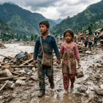 बाढ़ ने छीन लिया बचपन: रसुवा में भाई-बहनों और अपनों की तलाश में भटक रहे बच्चे