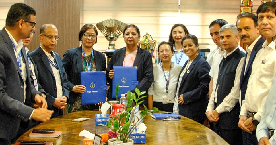 नेपाल टेलिकम र जल तथा मौसम विज्ञान विभागबीच विपद् पूर्वसूचना एसएमएस सेवा विस्तारका लागि सम्झौता