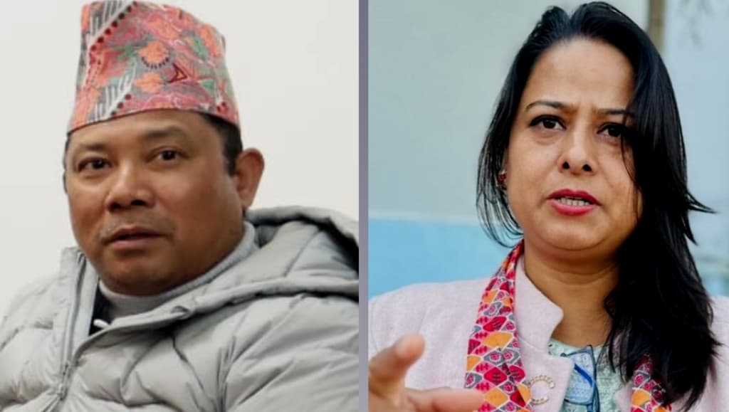 ‘फेसबुक वार’मा रेशम–रञ्जिताः रञ्जिताले आफ्नो घरको भित्तामा भ्वाङ पारेर अर्काको घर ताकेको रेशमको आरोप