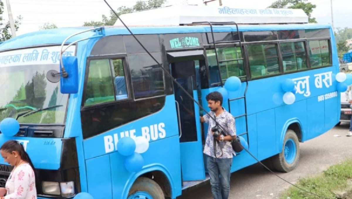 महिलाका लागि साउन १ गतेबाट ‘ब्लू बस’ चल्ने, पहिलो चरणमा कहाँ-कहाँ ?