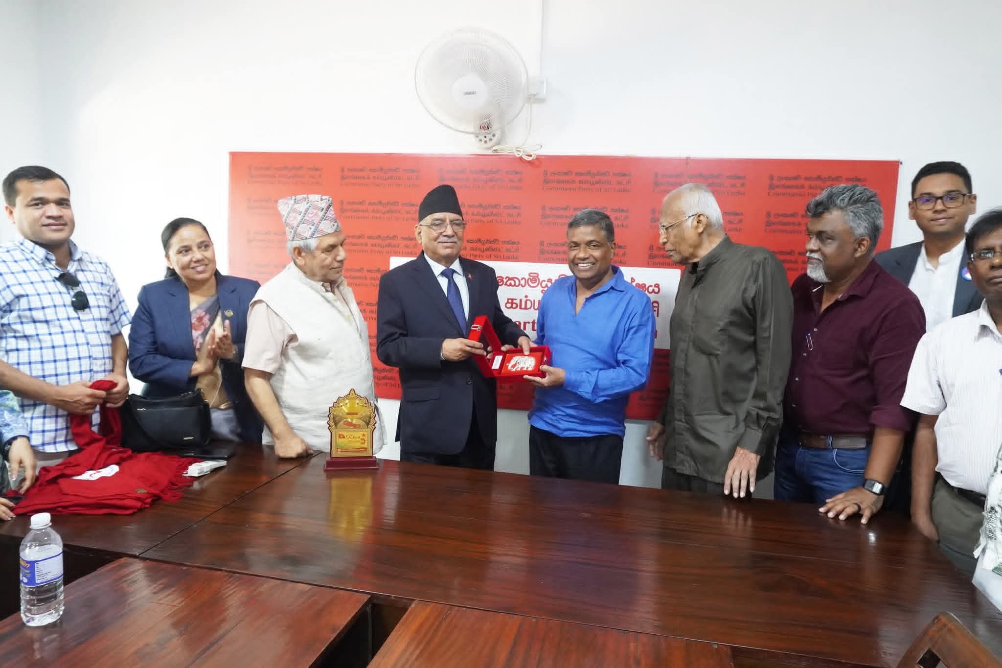 संयोजक प्रचण्ड र जेभीपी महासचिव सिल्भाबिच भेटवार्ता, सहकार्यबारे गहन छलफल