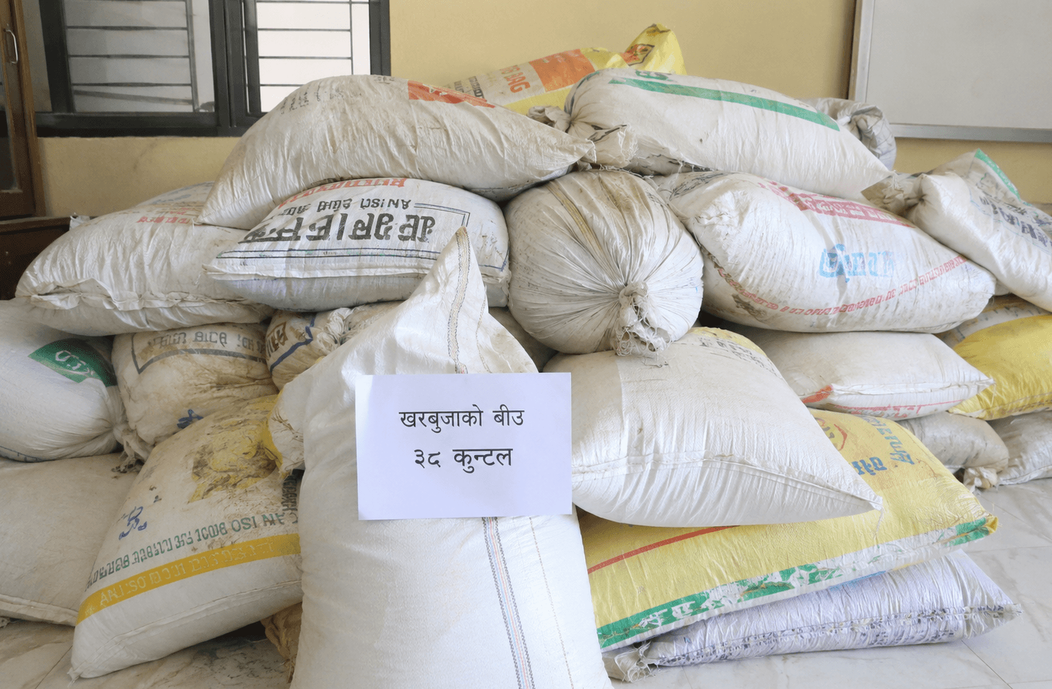 लुकाएर राखेको ३९ क्विन्टल खर्बुजाको बीउ बरामद
