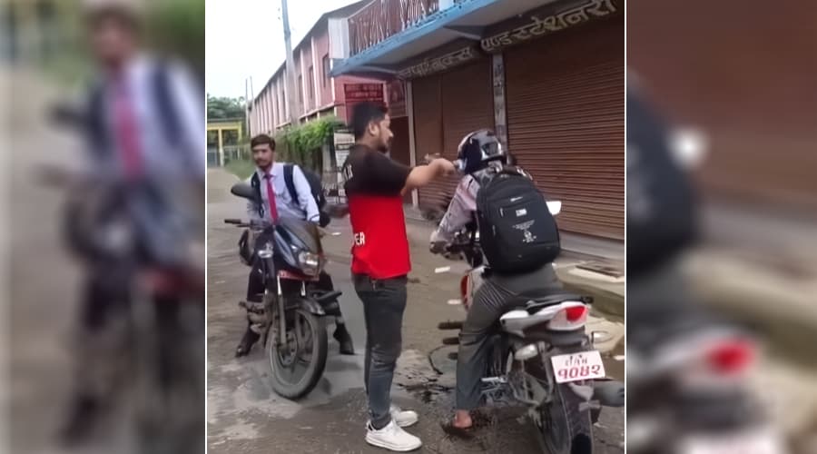 दाङको घोराही उपमहानगरका शिक्षा अधिकृतमाथि वडा सदस्यद्वारा मोबिल खन्याएर दुर्व्यवहार