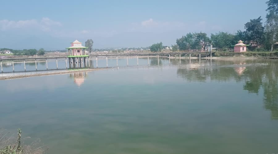 प्रचारप्रसार नहुँदा ओझेलमा तुलसीपुरको गौरीगाउँ ताल
