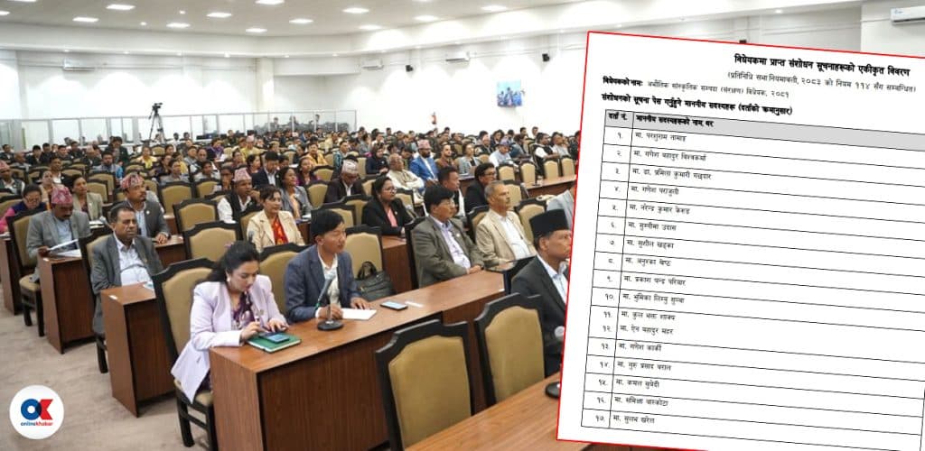 अभौतिक सांस्कृतिक सम्पदा संरक्षण विधेयकमा १७ वटा संशोधन