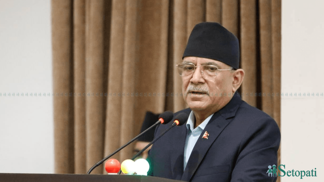 सोसल मिडियामा पोस्ट लेखेर चुनाव त जित्नुभयो, यो संकट समाधान हुँदैन– प्रचण्ड