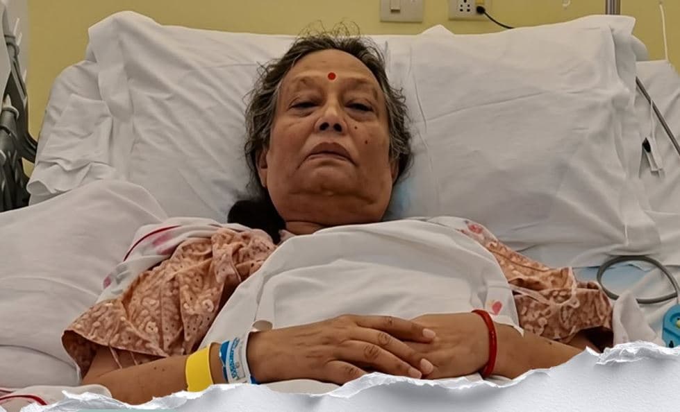 एमाले नेता ईश्वर पोखरेलकी पत्नी मिरालाई क्यान्सर : भारतको मेदान्त अस्पतालमा उपचार जारी