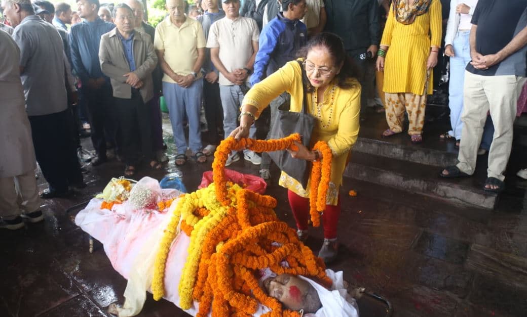 नागरिक अगुवा देवेन्द्रराज पाण्डेको अन्त्येष्टि