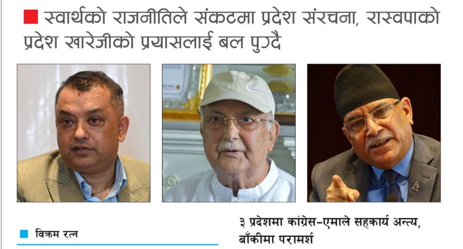 दलहरूबीच विश्वासको खडेरी, नाफाघाटा हिसाब गर्दै नेकपा